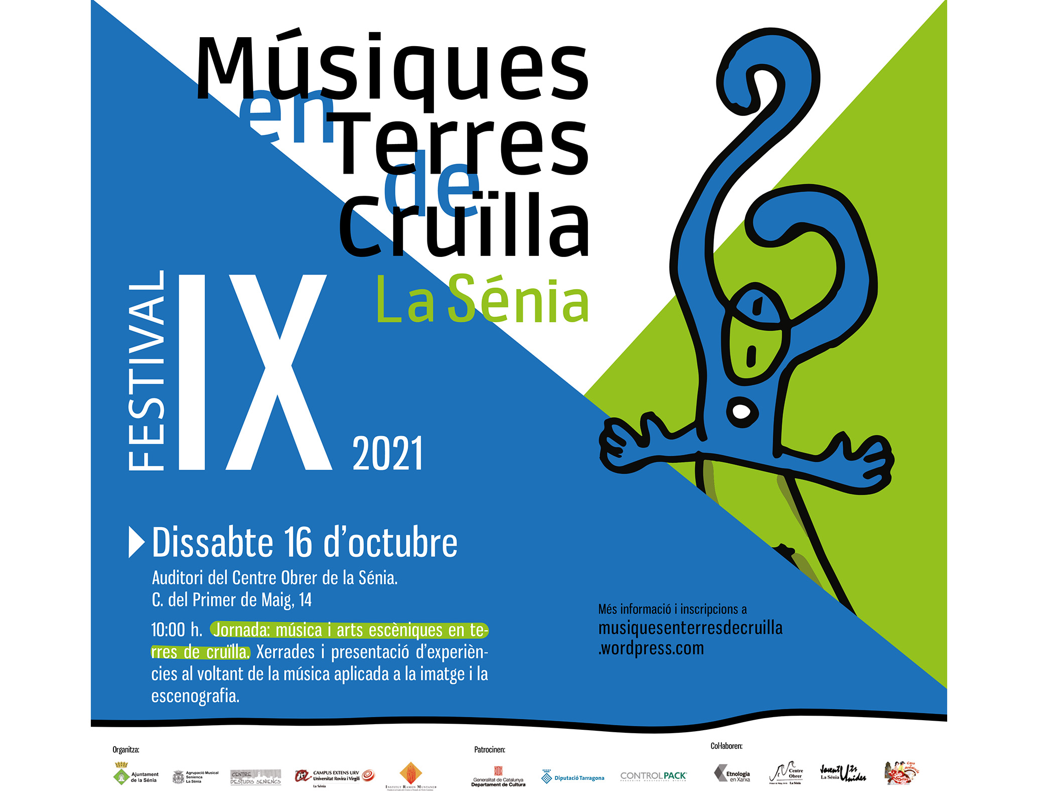 Aquest dissabte no us perdeu la Jornada "Música i Arts Escèniques en Terres de Cruïlla" en el marc del IX Festival Músiques en Terres de Cruïlla 2021