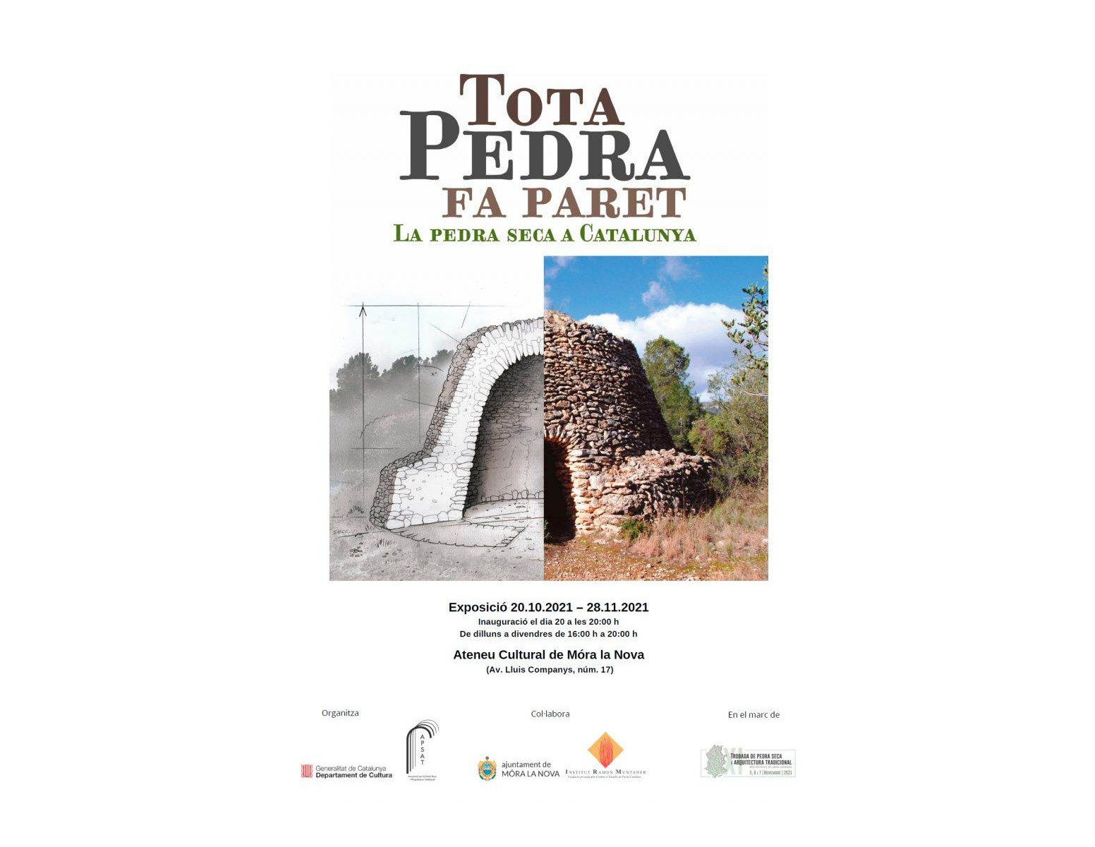 L'exposició "Tota pedra fa paret. La pedra seca a Catalunya" arriba a Móra la Nova