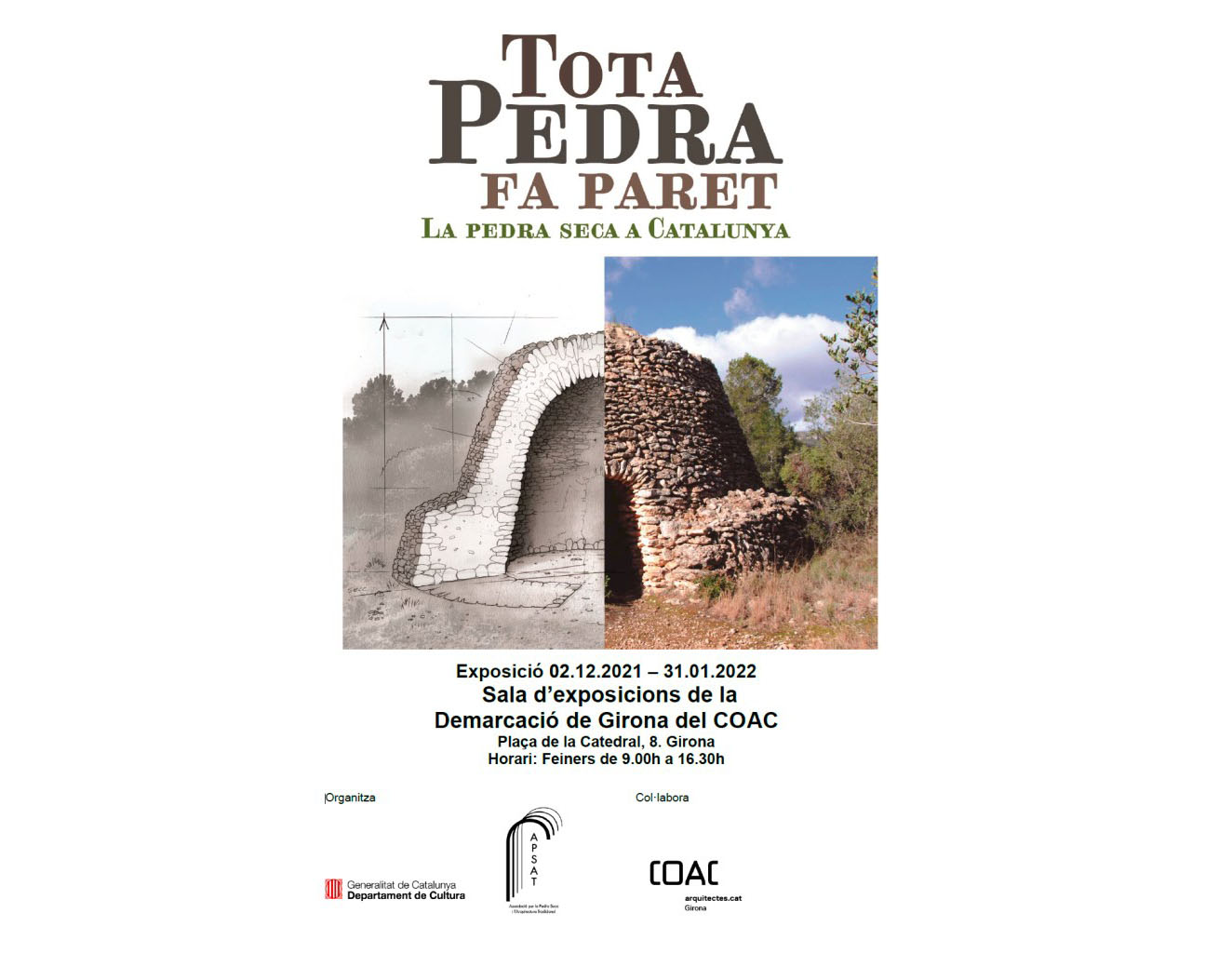 L'exposició "Tota pedra fa paret. La pedra seca a Catalunya" arriba a Girona